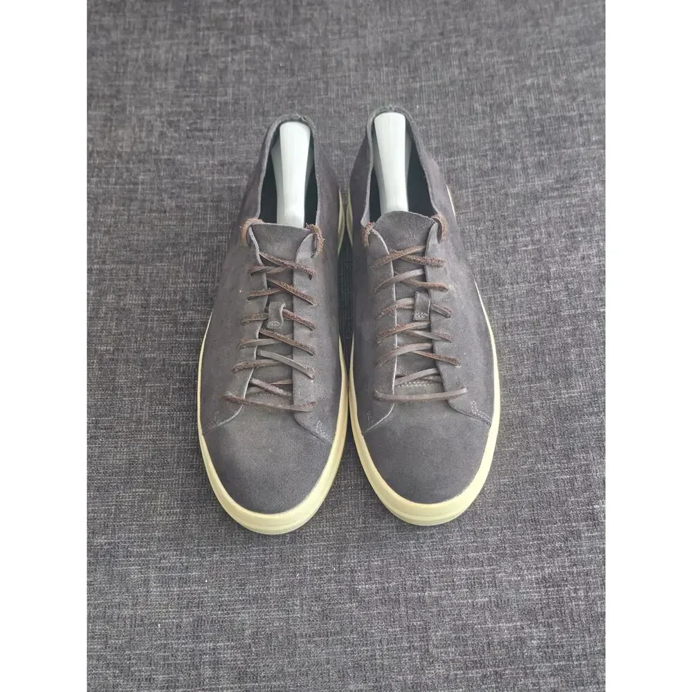 Vince Men's Copeland Suede Sneakers Charcoal Gray Charcoal Grey Low Top Size 9 M